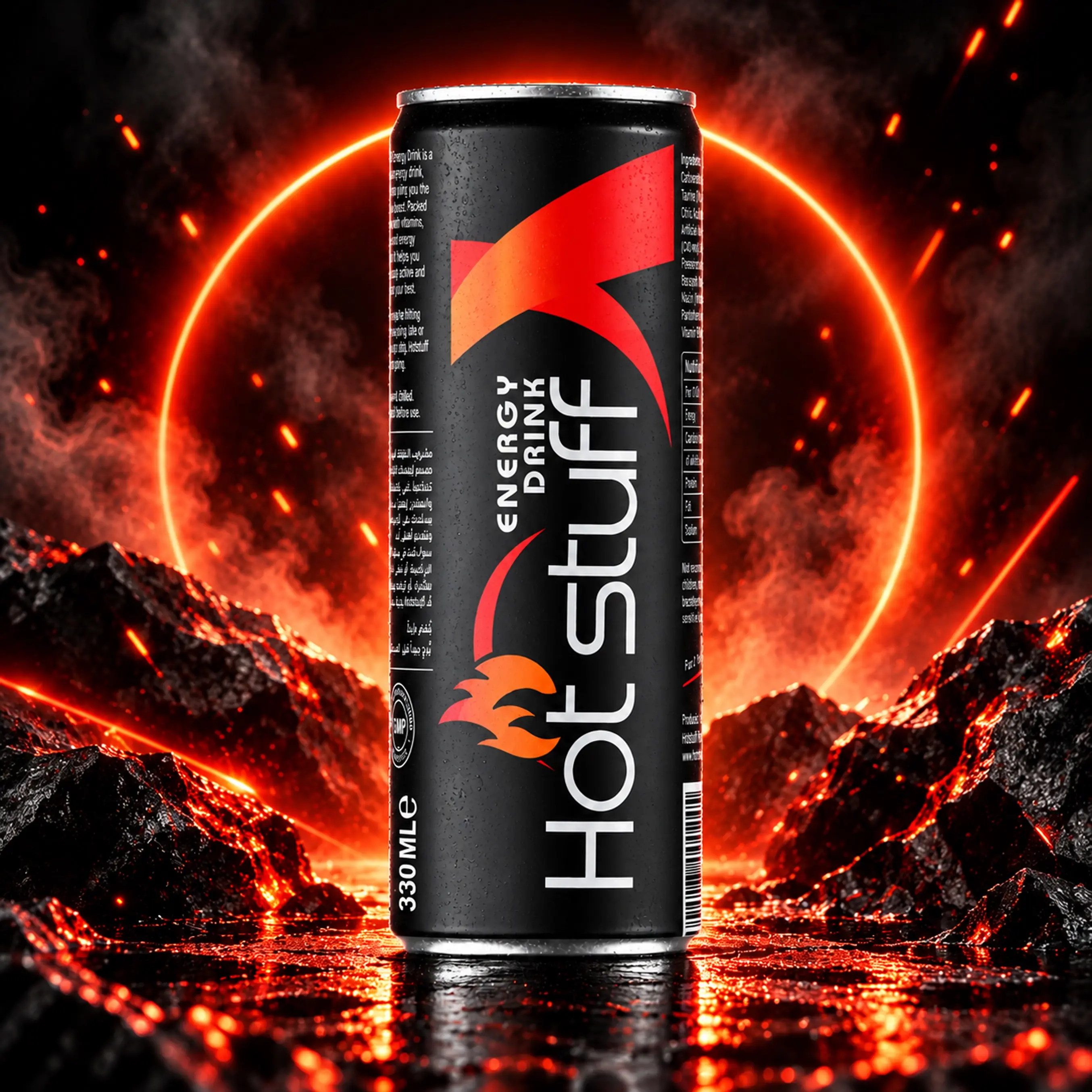 HOT STUFF Energy Drink 330ml Can